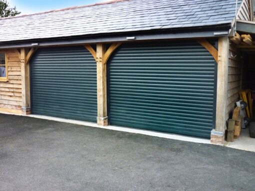 Fir Green Roller Garage Door