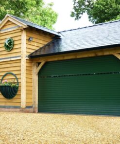 Classic Moss Green Vision Roller Garage Door