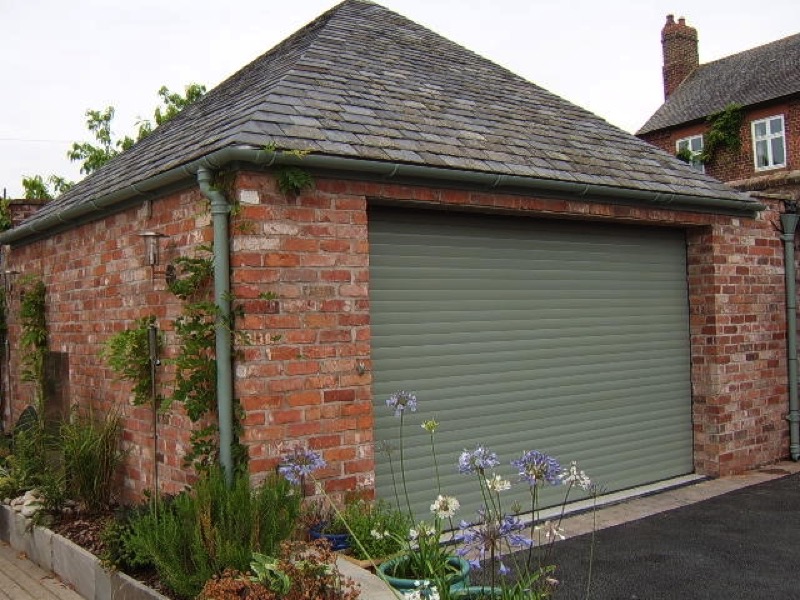 Chartwell green roller garage door