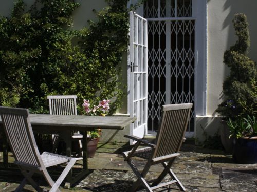 Diamond Grille Patio Door