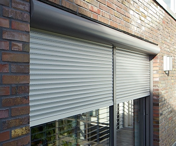 Stylish Domestic Security Shutter with Circular Housing