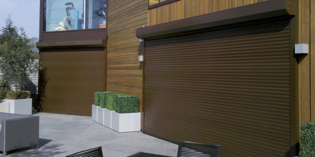 Shop Front Shutters Brown