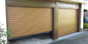 Roller Garage Door Twin Wood Effect
