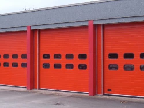 Sectional Doors Red