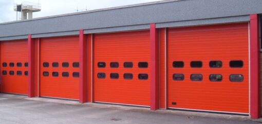 Sectional Doors Red