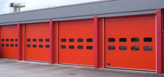 Sectional Doors Red